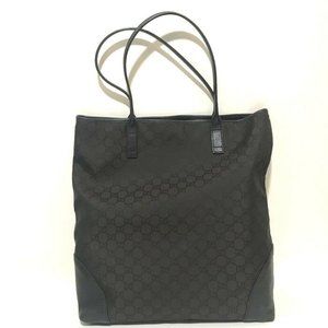 GUCCI GGCanvas Semi Shoulder Bag Tote Bag Dark Bro